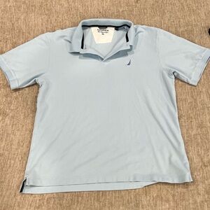 Nautica Blue Polo Shirt Classic Design‎